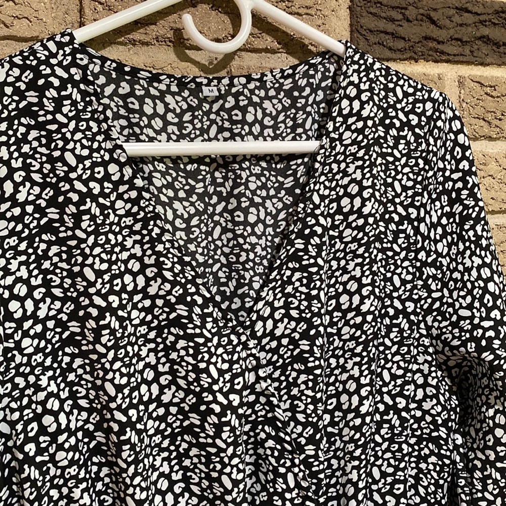 Midi Black and white dress